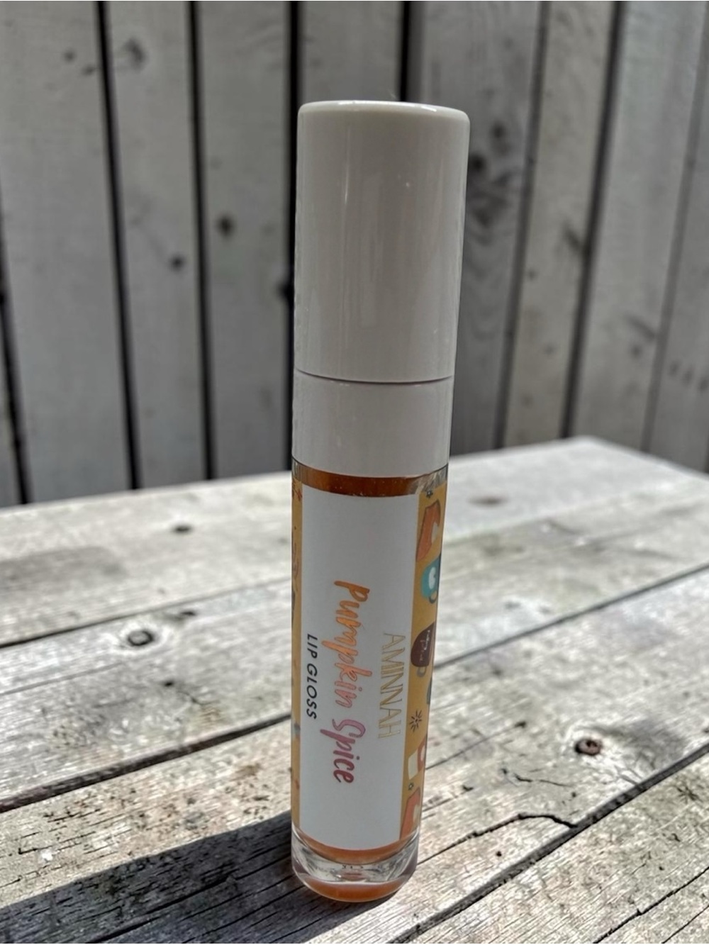 NWT Aminnah Pumpkin Spice Lip Gloss